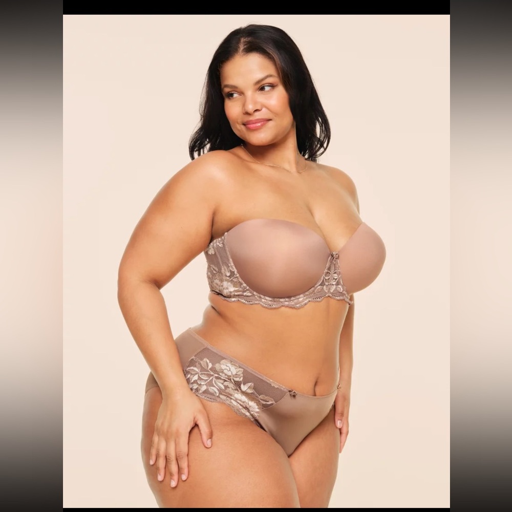 Adore Me Lyza Push Up Plus Bra + Brazilian Panty Set